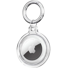 Tech-Protect Icon AirTag Cover m. Karabinhage - 4 stk. - Gennemsigtig