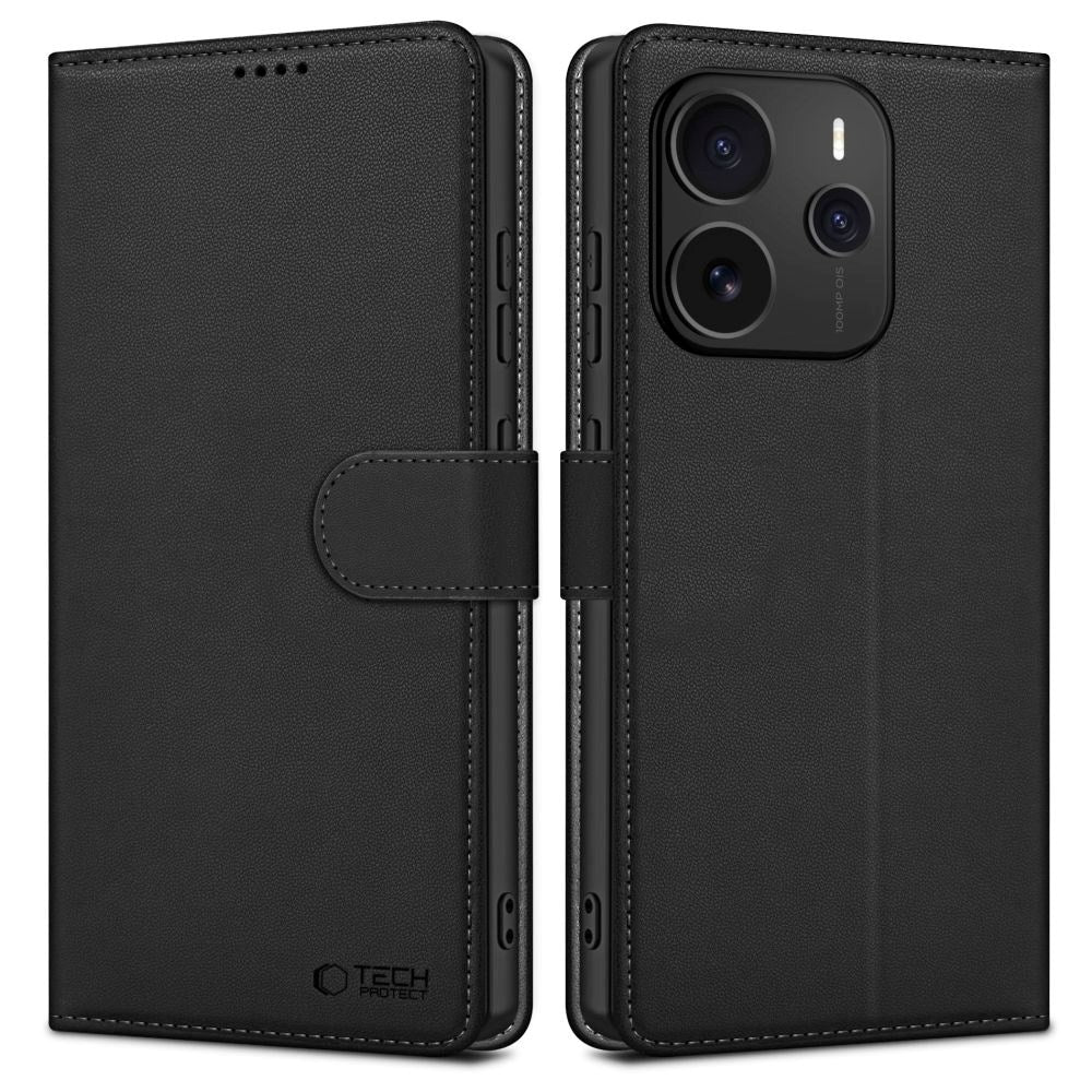 Xiaomi Redmi Note 14 (5G) Tech-Protect Wallet m. Pung - Sort