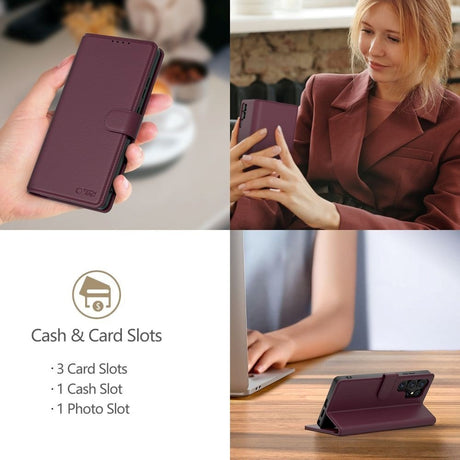 Samsung Galaxy A56 (5G) Tech-Protect Wallet Flip Cover - Lilla