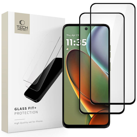 Motorola Moto G15 / G15 Power / G05 / E15 Tech-Protect Glass Fit+ Skærmbeskyttelse - 2 stk - Gennemsigtig