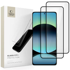 Xiaomi Redmi Note 14 (4G) / (5G) Tech-Protect Glass Fit+ Skærmbeskyttelse - 2 Stk. - Gennemsigtig