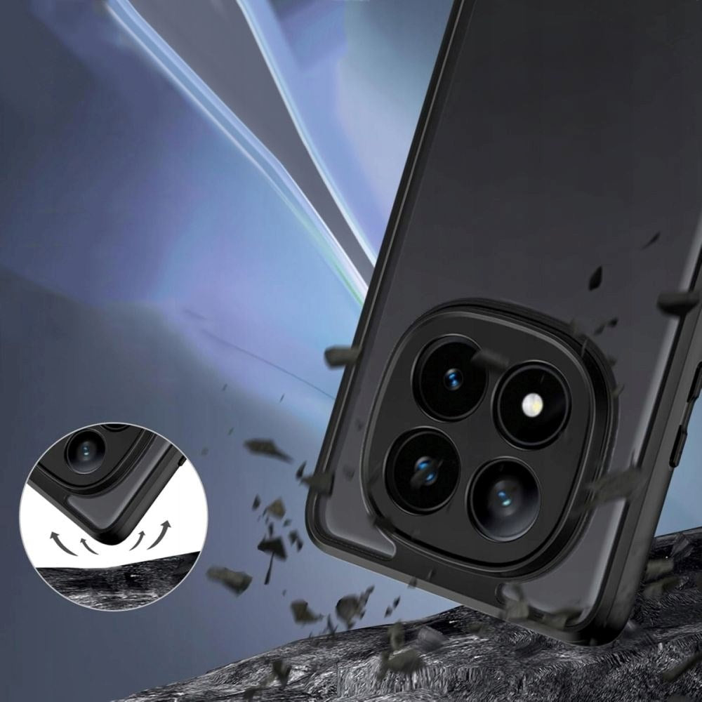 Xiaomi Redmi Note 14 (5G) Tech-Protect MagMat Plastik Cover - Gennemsigtig / Sort