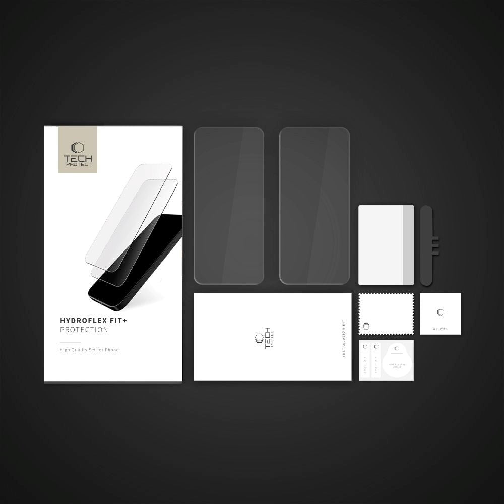 Xiaomi Redmi Note 14 Pro (5G) / Pro+ Tech-Protect Hydroflex Fit+ Skærmbeskyttelsesfilm - 2 stk - Gennemsigtig