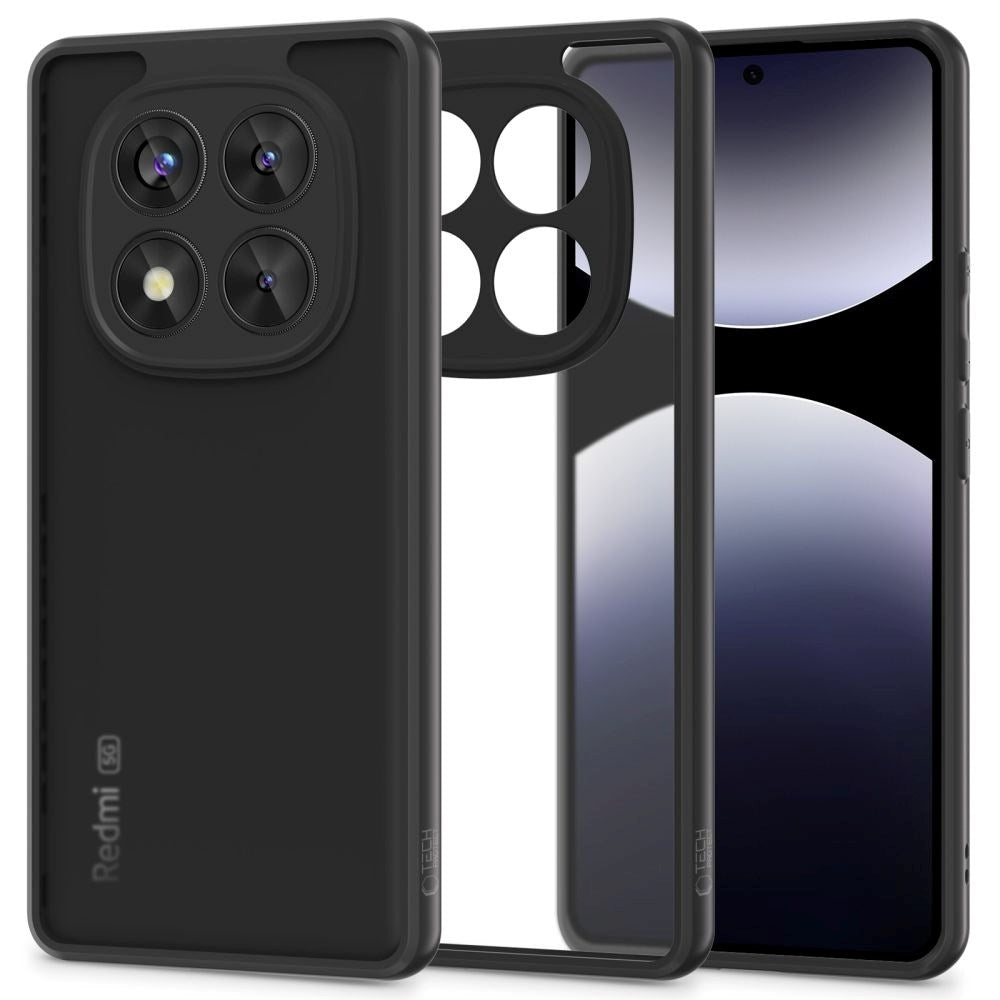 Xiaomi Redmi Note 14 Pro (5G) Tech-Protect MagMat Plastik Cover - Gennemsigtig / Sort