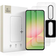 Samsung Galaxy A36 (5G) / A56 (5G) Tech-Protect Glass Set+ Beskyttelsessæt - 2 x Skærmbeskyttelse 1 x Kameralinsebeskyttelse - Gennemsigtig