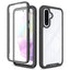 Samsung Galaxy A27 / A37 / A36 / A56 Tech-Protect Defense Cover m. Skærmbeskyttelse - Gennemsigtig / Sort