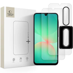 Samsung Galaxy A26 (5G) Tech-Protect Glass Set+ Beskyttelsessæt m. Hærdet Skærmbeskyttelsesglas & Hærdet Kameralinsebeskyttelsesglas - 3 stk - Gennemsigtig