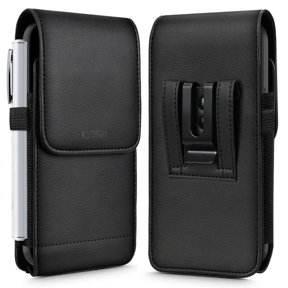 Tech-Protect Universal Kunstlæder Mobil Etui - Mål (16.5 x 9.1 x 2.4 cm) - Sort