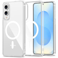 Samsung Galaxy S25 Edge Tech-Protect Flexair Hybrid Cover - MagSafe Kompatibel - Gennemsigtig