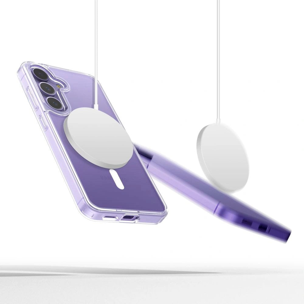 Samsung Galaxy S25 Edge Tech-Protect Flexair Hybrid Cover - MagSafe Kompatibel - Gennemsigtig