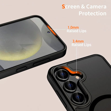 Samsung Galaxy S25 Edge Tech-Protect Magmat Cover - MagSafe Kompatibel - Mat Sort