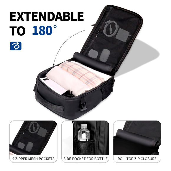 Tech-Protect Defender S50 Rejsetaske - 20L / 40 x 20 x 25 cm - Sort