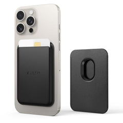 Tech-Protect MagWallet Kunstlæder Kortholder - MagSafe Kompatibel - Sort