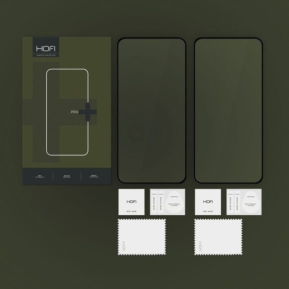 Samsung Galaxy S24 FE Hofi Glass Pro+ Hærdet Glas Skærmbeskyttelse - Case Friendly - Sort Kant