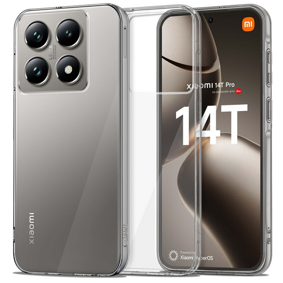 Tech-Protect Flexair Hybrid Plastik Cover Xiaomi 14T Pro - Gennemsigtig