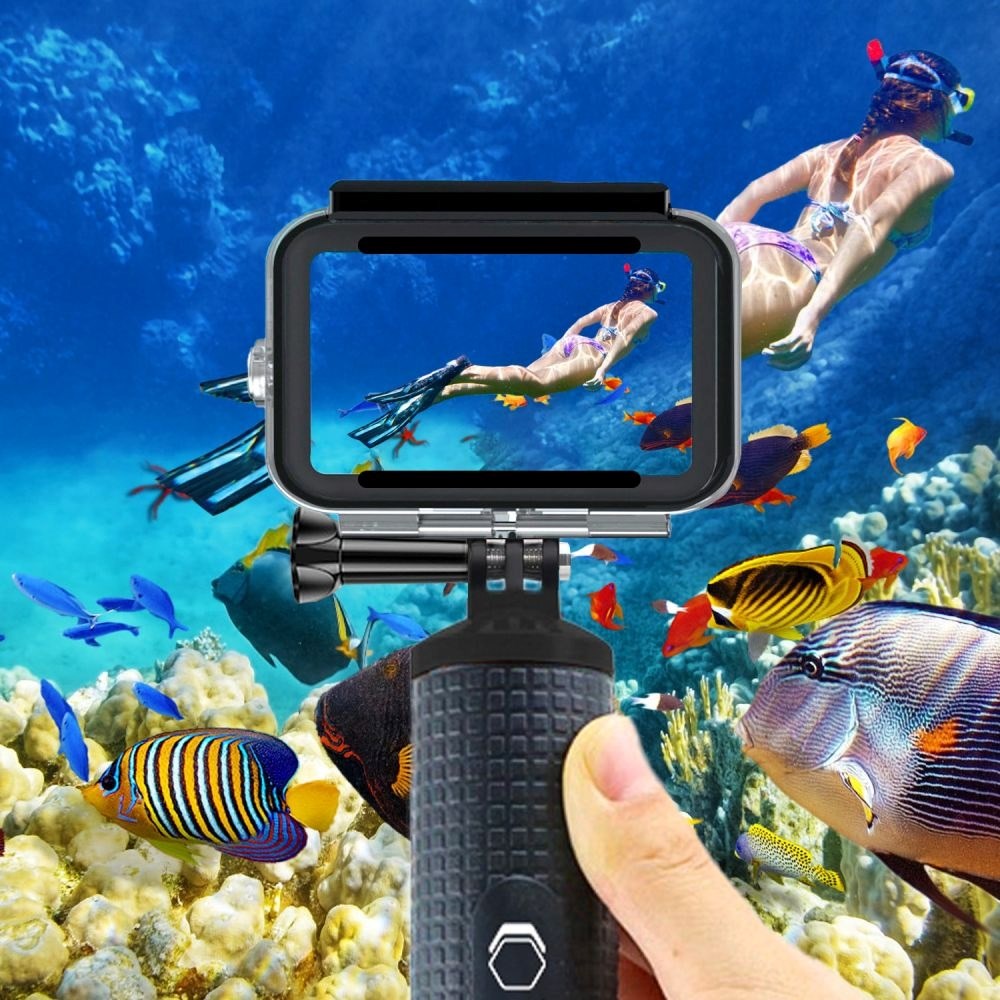 Tech-Protect GA200 Vandtæt Case GoPro Hero 9 / 10 / 11 / 12 / 13 - Gennemsigtig