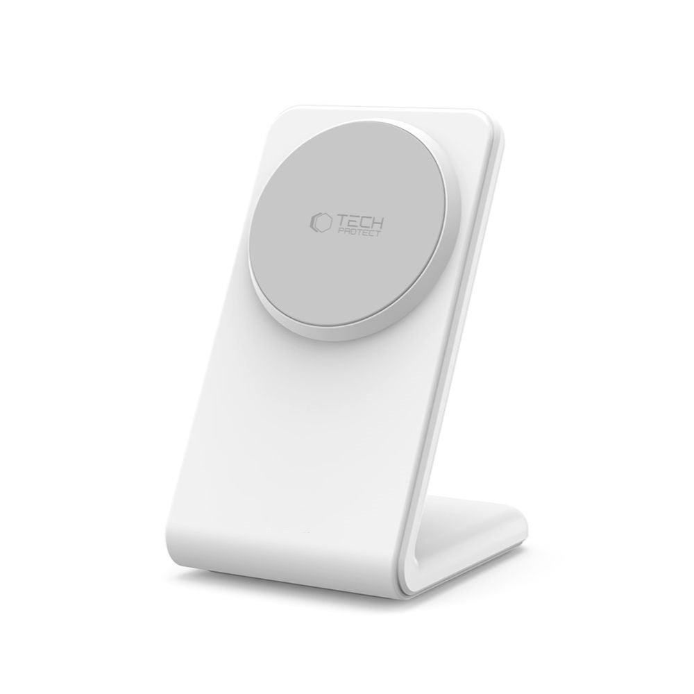 Tech-Protect QI15W-A38 15W Magsafe Trådløs Oplader - Hvid
