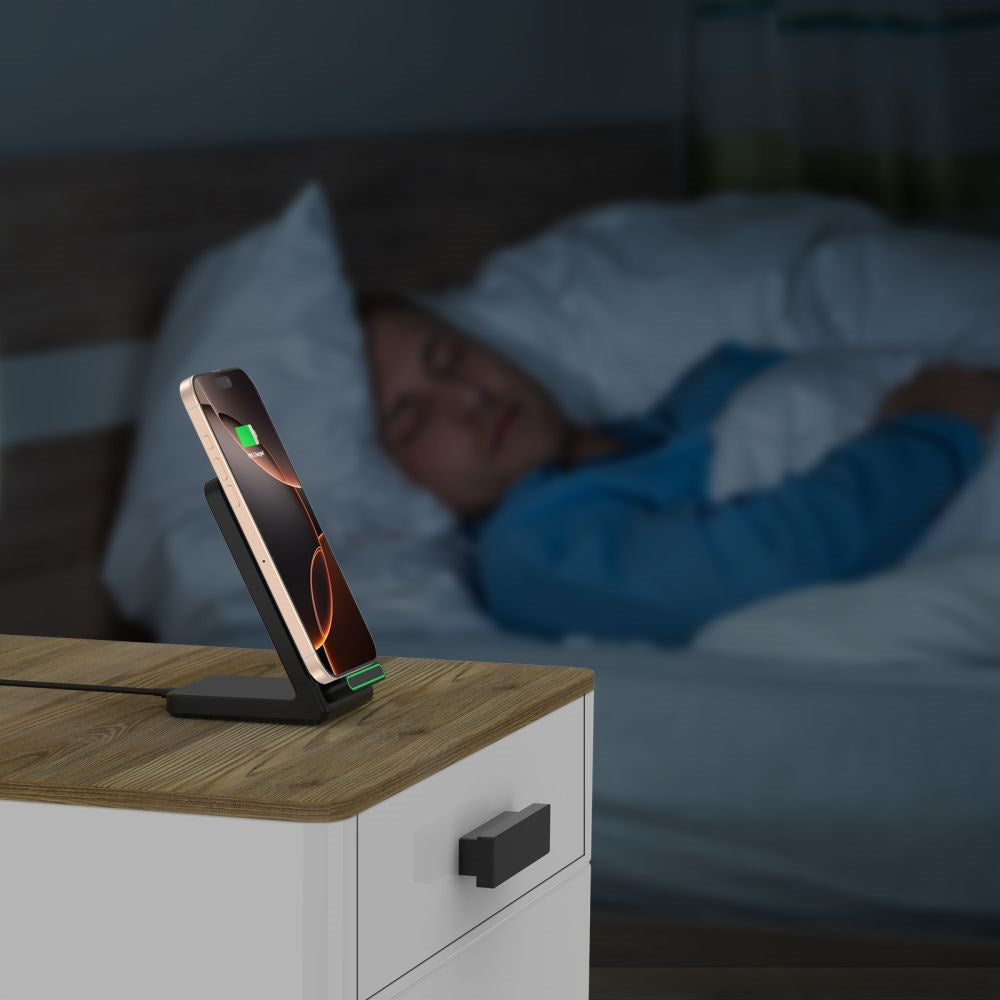 Tech-Protect Qi-15W-A40 Trådløs Oplader Holder - Sort