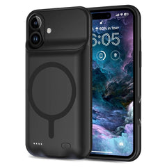 iPhone 16 Tech-Protect Powercase Batteri Cover 7000 mAh - MagSafe Kompatibel - Sort