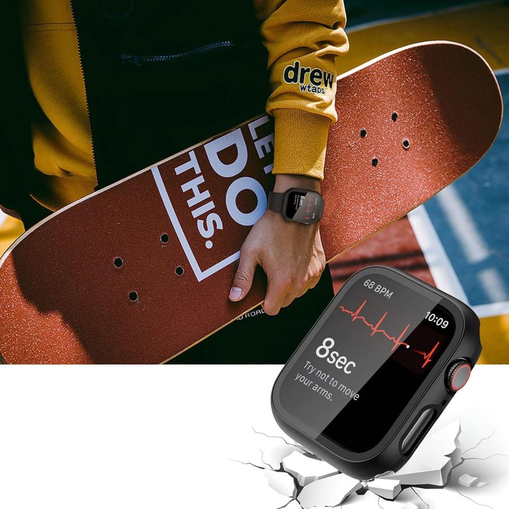 Apple Watch 11 / 10 Tech-Protect DEFENSE360 Smartwatch Cover m. Skærmbeskyttelse - 42mm - Gennemsigtig