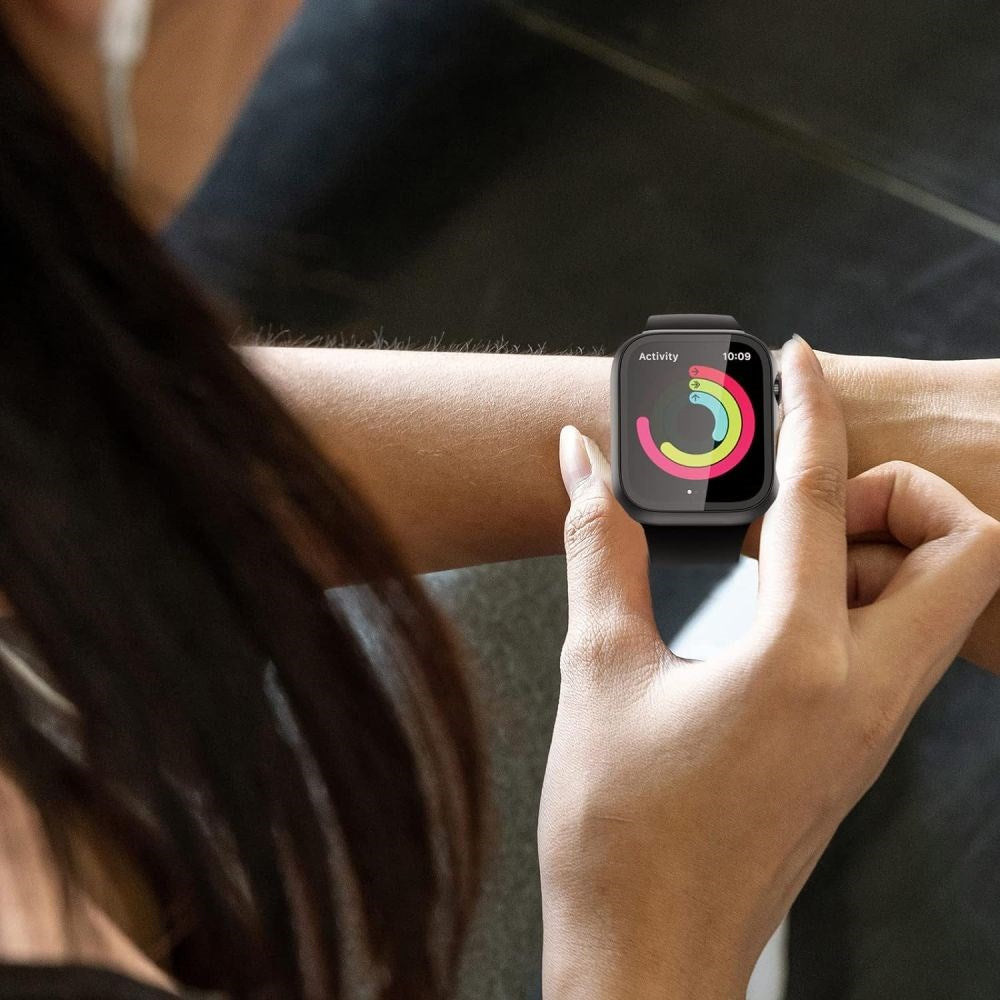 Apple Watch 11 / 10 Tech-Protect DEFENSE360 Smartwatch Cover m. Skærmbeskyttelse - 46mm - Sort