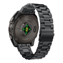 Universal Garmin 26mm QuickFit Tech-Protect Urrem - Rustfri Stål - Sort