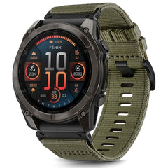 Universal Garmin 26mm QuickFit Classic Nylon Rem - Mørkegrøn