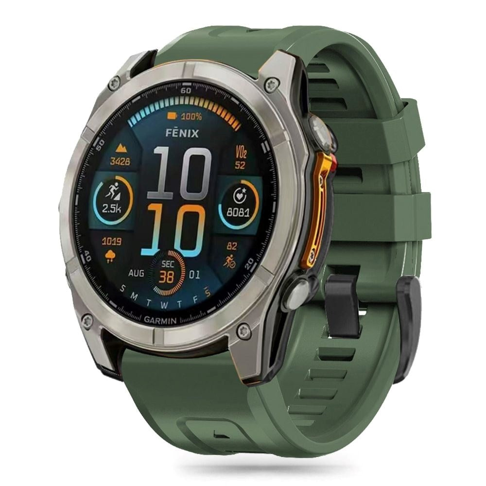 Universal Garmin 20mm QuickFit Tech-Protect Icon Band Silikone Rem - Grøn