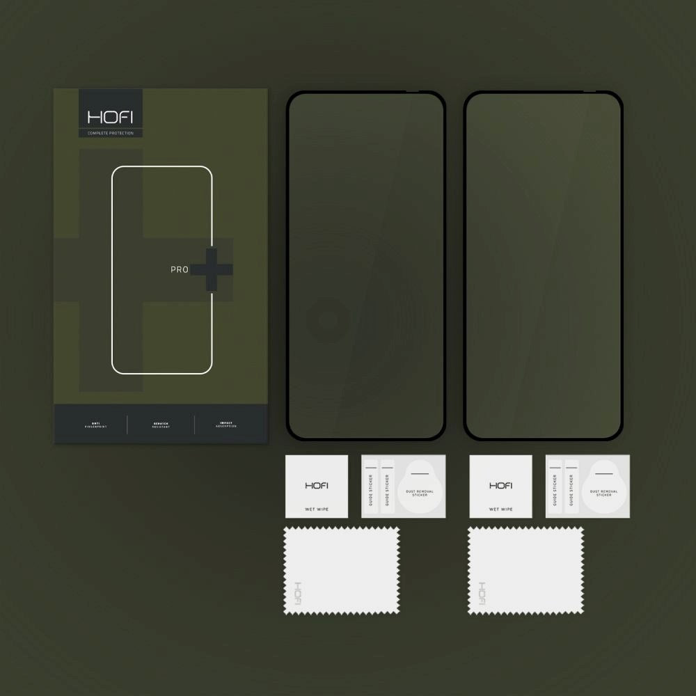 Motorola Edge 50 Neo Hofi Glass Pro+ Skærmbeskyttelsesglas - Case Friendly - 2 Stk. - Sort Kant
