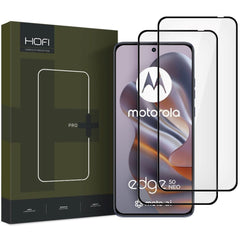 Motorola Edge 50 Neo Hofi Glass Pro+ Skærmbeskyttelsesglas - Case Friendly - 2 Stk. - Sort Kant