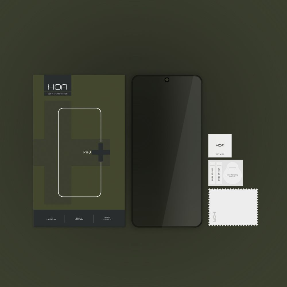 Xiaomi 14T / Xiaomi 14T Pro - HOFI Glass Pro+ Skærmbeskyttelse m. Privacy Funktion - Case Friendly - Gennemsigtig