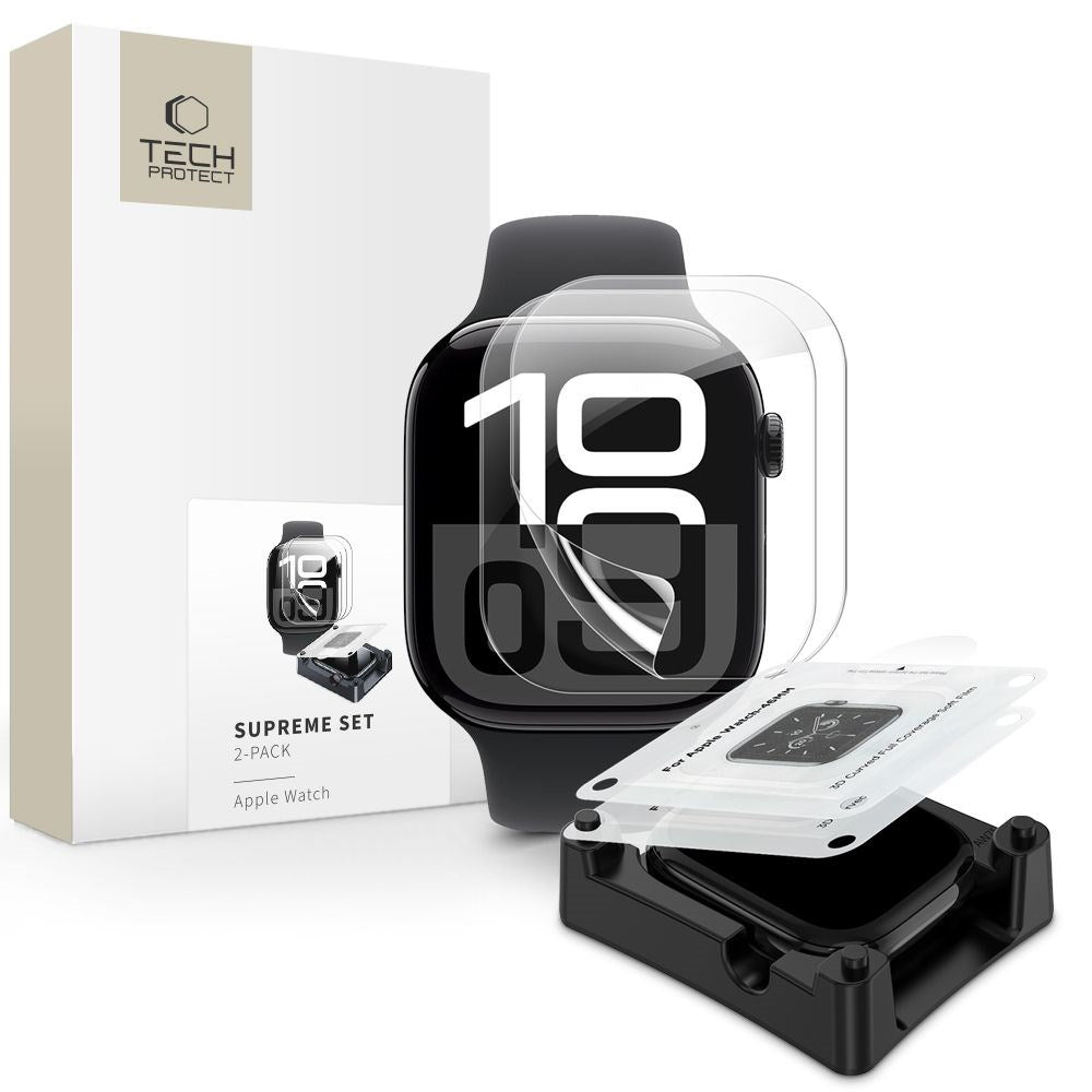 Tech-Protect Apple Watch 11 / 10 (46mm) Beskyttelsesglas - Gennemsigtig