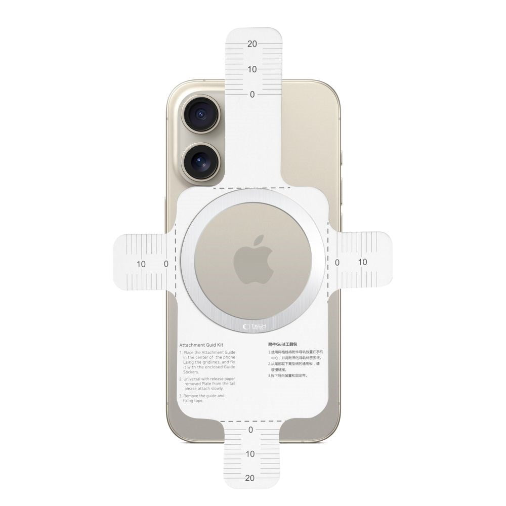 Tech-Protect MMP-110 Magnetisk MagSafe Ring - Sølv / Sølv