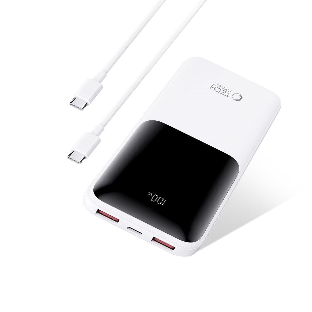Tech-Protect Powerbank 10000mAh 22.5W - Hvid