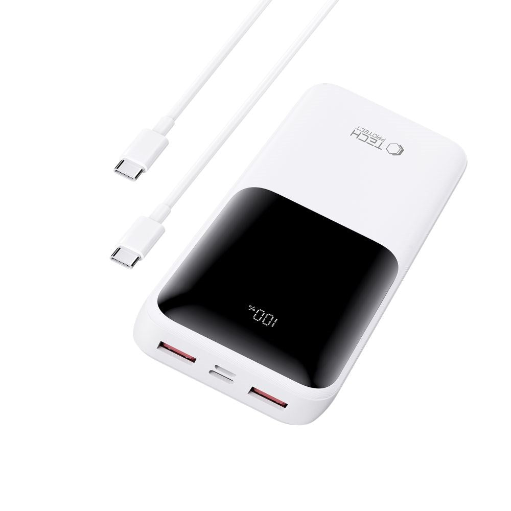 Tech-Protect Powerbank 20000mAh 22.5W - Hvid