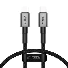Tech-Protect Ultraboost DNA PD 60W/3A USB-C til USB-C Kabel 50 cm - Sort / Mørkegrå