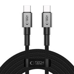 Tech-Protect Ultraboost DNA PD 60W/3A USB-C til USB-C Kabel 3m - Sort / Mørkegrå
