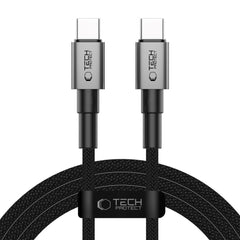 Tech-Protect Ultraboost DNA PD 100W/5A USB-C til USB-C Kabel 2m - Sort / Mørkegrå