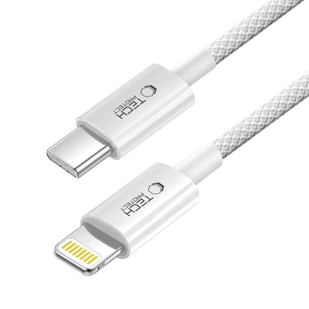 Tech-Protect Ultraboost Lite 27W / 3A Lightning til USB-C Kabel 2m - Grå