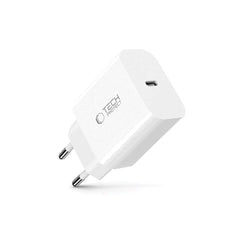 Tech-Protect Charger PD 20W USB-C Vægoplader - Hvid