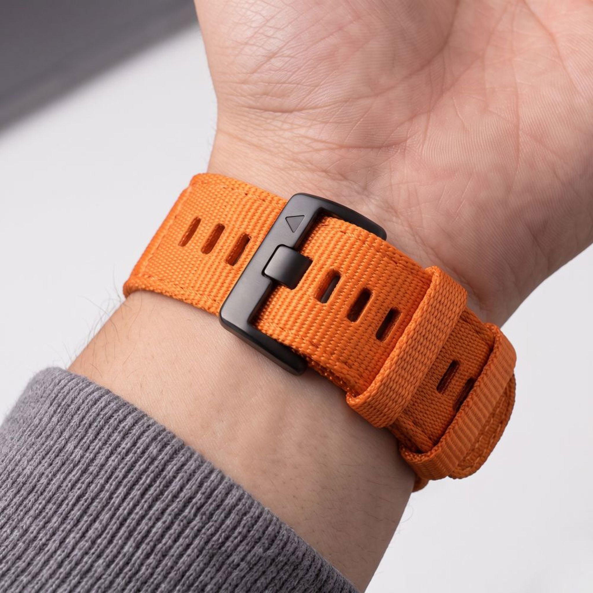 Universal Garmin 22mm QuickFit Tech-Protect Classic Nylon Rem - Orange