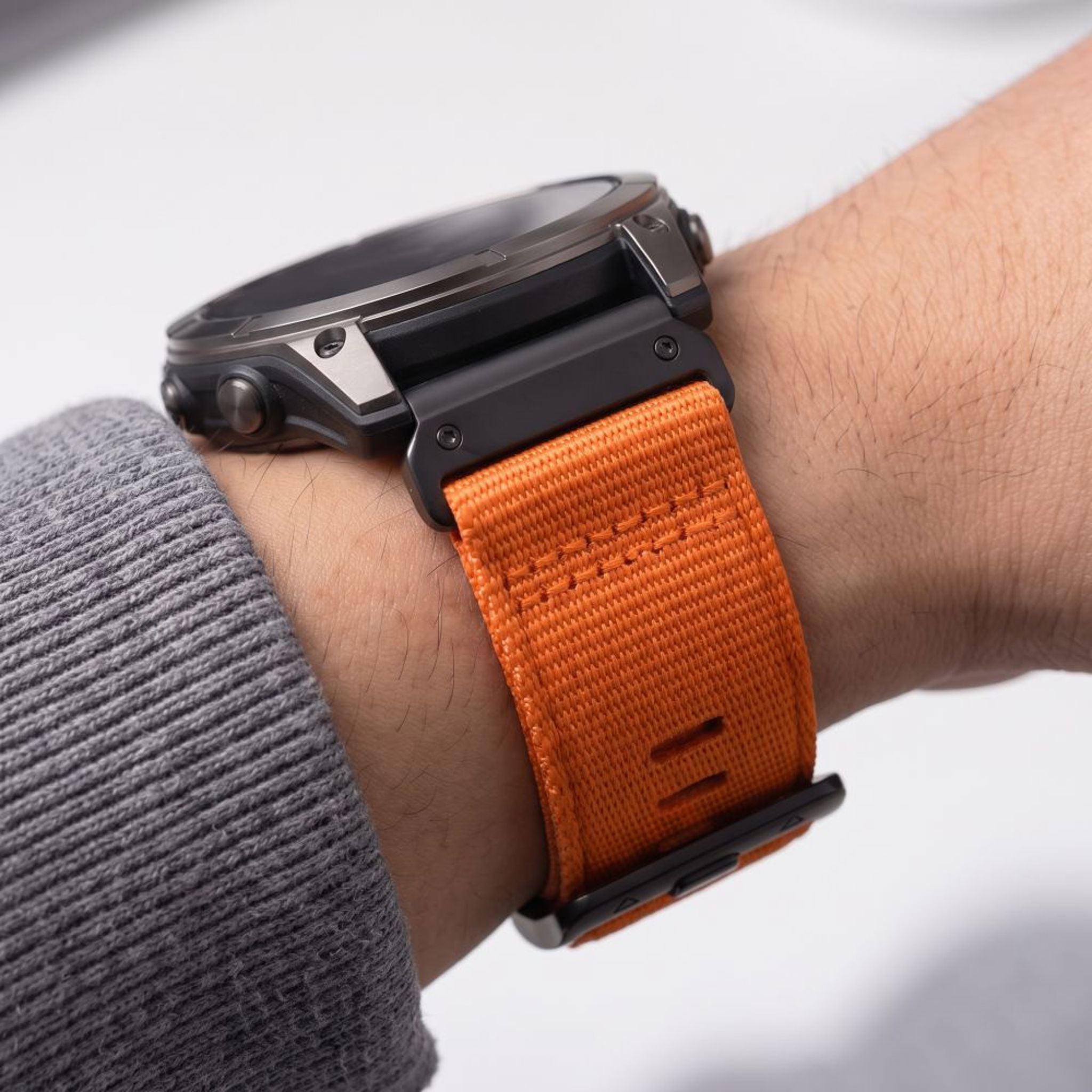 Universal Garmin 26mm QuickFit Tech-Protect Classic Nylon Rem - Orange