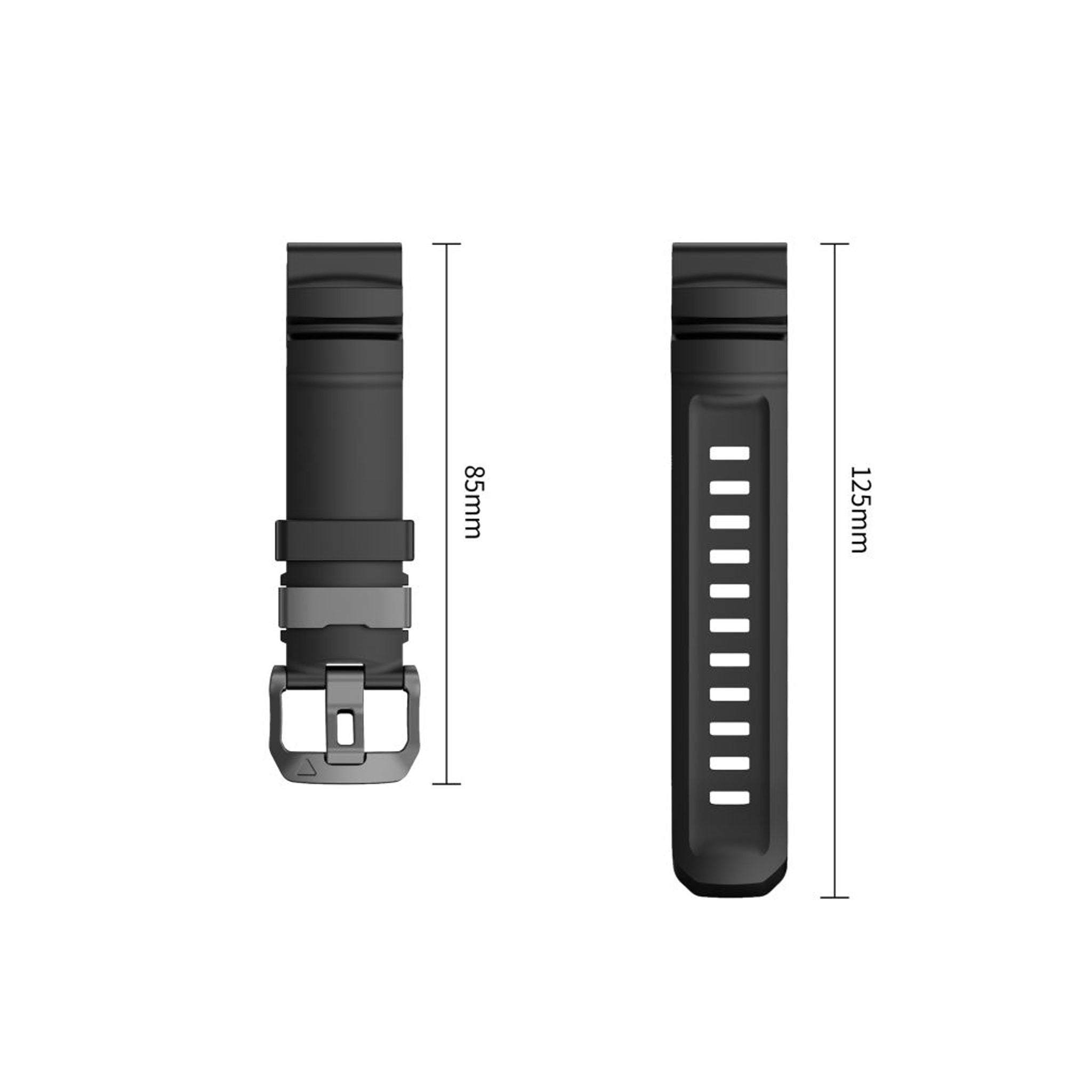 Universal Garmin 26mm QuickFit Tech-Protect Motion Urrem - Sort