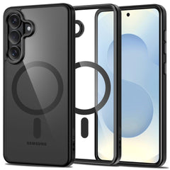 Samsung Galaxy S26 Tech-Protect MagMat Cover - MagSafe Kompatibel - Gennemsigtig / Sort