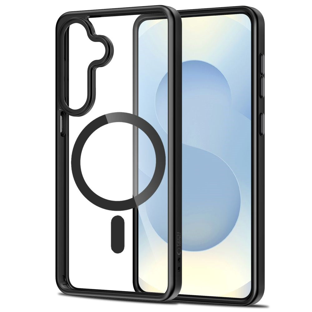 Samsung Galaxy S26 Tech-Protect MagMat Cover - MagSafe Kompatibel - Gennemsigtig / Sort