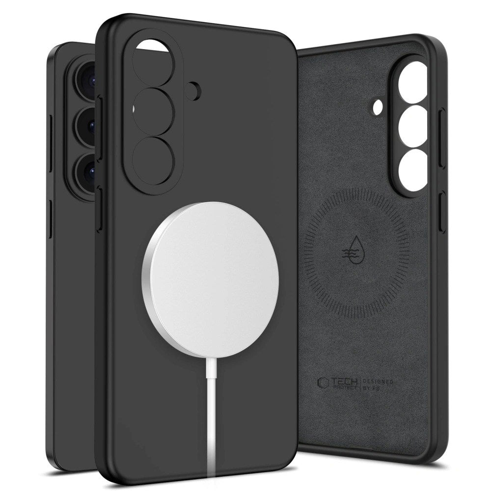 Samsung Galaxy S26+ (Plus) Tech-Protect Silikone Cover - MagSafe Kompatibel - Sort