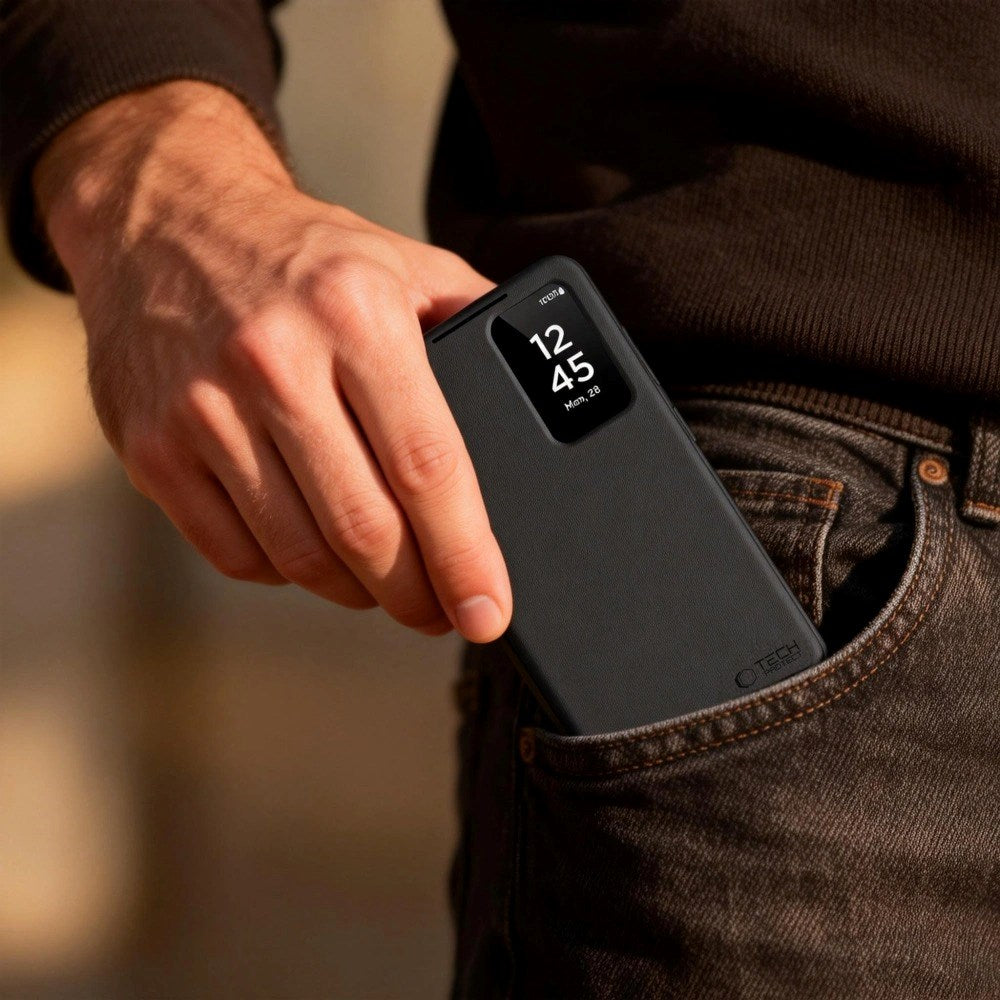 Samsung Galaxy S26+ (Plus) Tech-Protect Smart Wallet Flip Cover - Sort