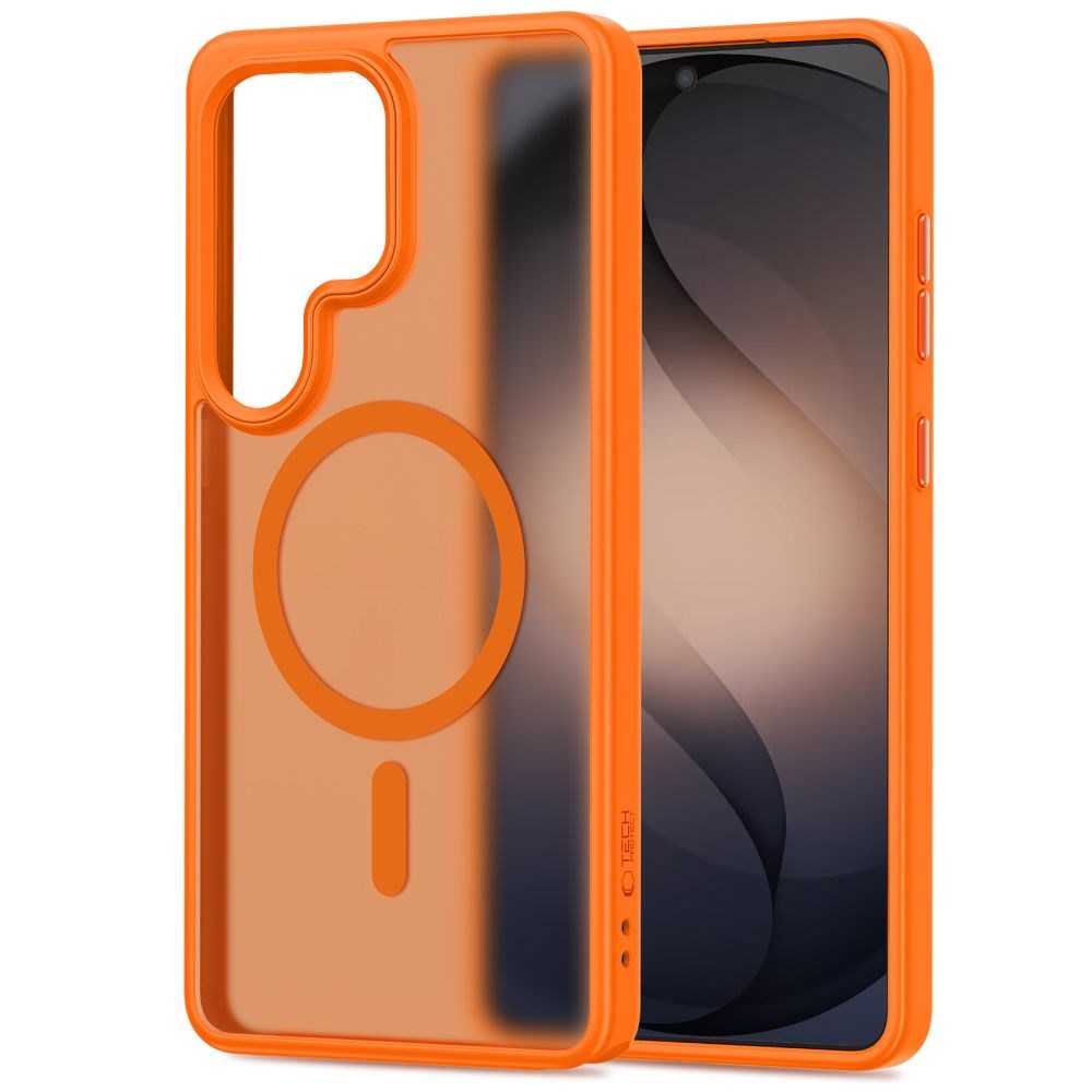 Samsung Galaxy S26 Ultra Tech-Protect MagMat Cover - MagSafe Kompatibel - Mat Orange