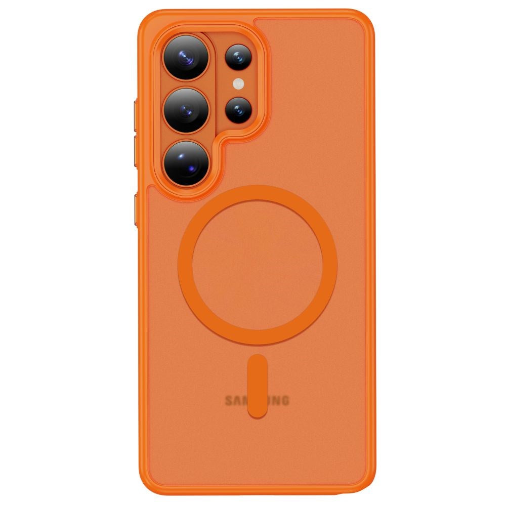 Samsung Galaxy S26 Ultra Tech-Protect MagMat Cover - MagSafe Kompatibel - Mat Orange