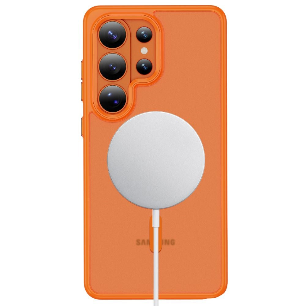 Samsung Galaxy S26 Ultra Tech-Protect MagMat Cover - MagSafe Kompatibel - Mat Orange
